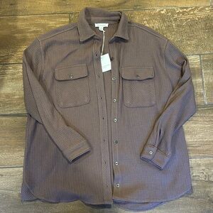 Brown Button-Up Shirt